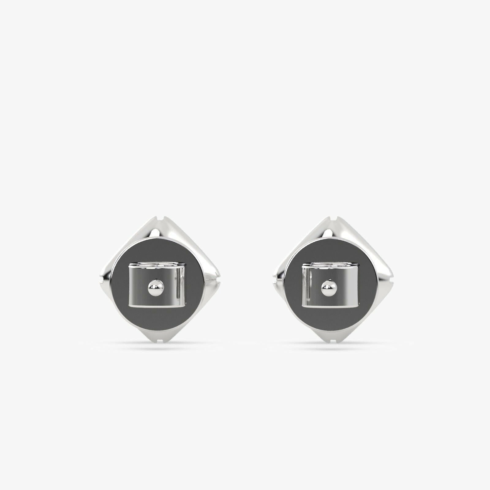 14K Gold Studded TW 0.478 Carat E Color VS1 Clarity Lab Grown Diamond Studs.